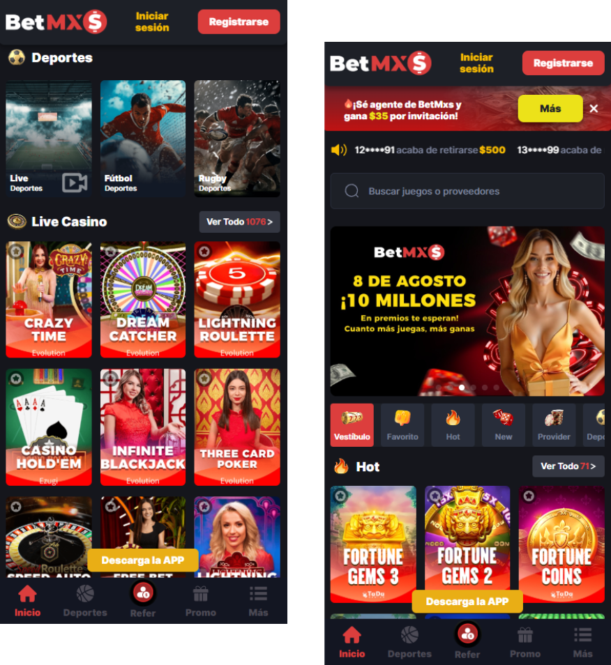 Cómo instalar BetMXS eds desde el navegador en computadora